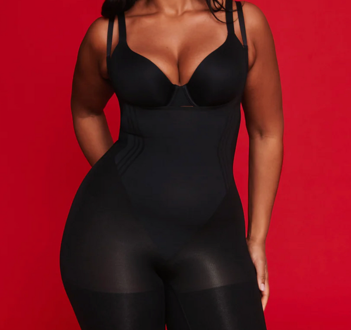 Spanx Open-Bust Mid-Thigh Bodysuit